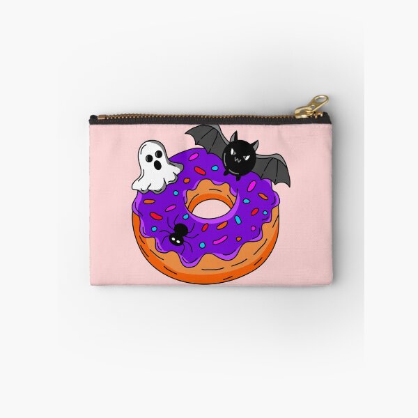 Item preview, Spooky Halloween Bakery Donut with Purple Glaze Ghost Bat and Spider Vector Illustration designed and sold by RS4you.