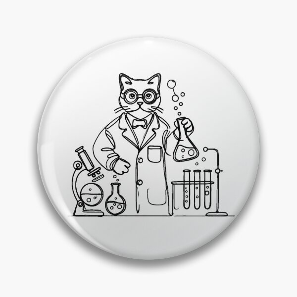 Item preview, Mad Scientist Cat – Chemistry Laboratory Feline Experiment designed and sold by ChicClicker.