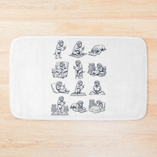 Item preview, Vintage Neapolitan Mastiff Book Reader Reading Dog Lover designed and sold by dian-rody-crest.