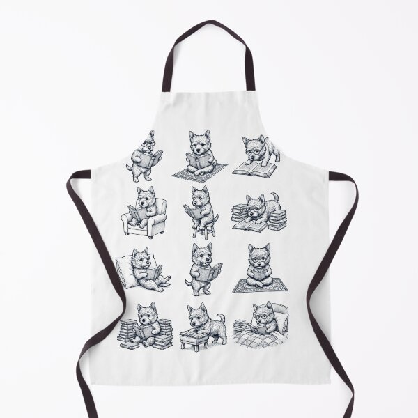 Item preview, Vintage Norwich Terrier Book Reader Reading Dog Lover designed and sold by dian-rody-crest.