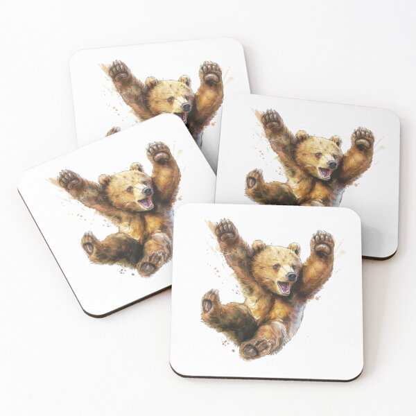 Item preview, Bear Cub | Cute Woodland Animal Watercolor Art designed and sold by Mandayartstudio.