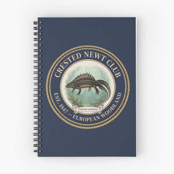 Item preview, Crested Newt Club Vintage Badge Pond Wildlife designed and sold by CalmCapy Co.