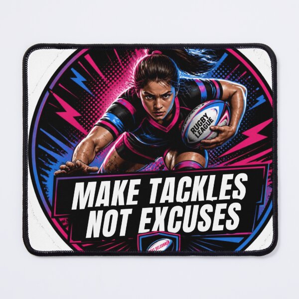 Item preview, Make Tackles Not Excuses designed and sold by ForFoxSakeHolly.