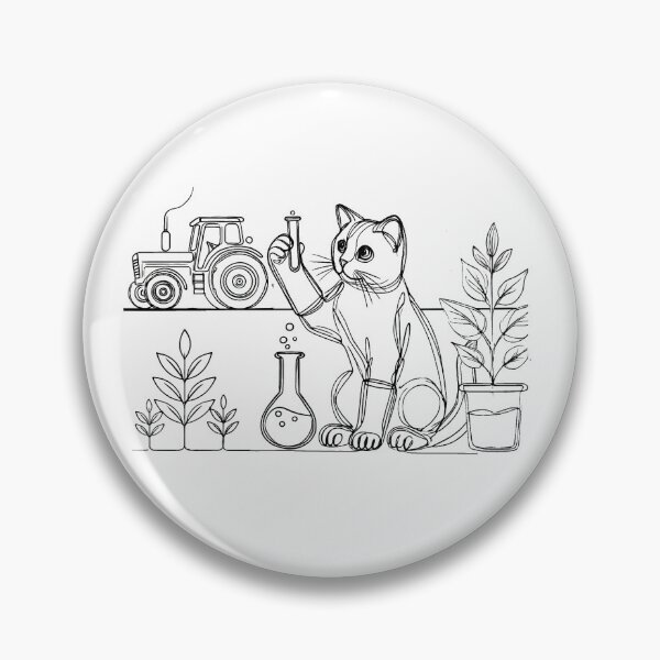 Item preview, Agronomist Cat – Agriculture and Plant Science Feline designed and sold by ChicClicker.