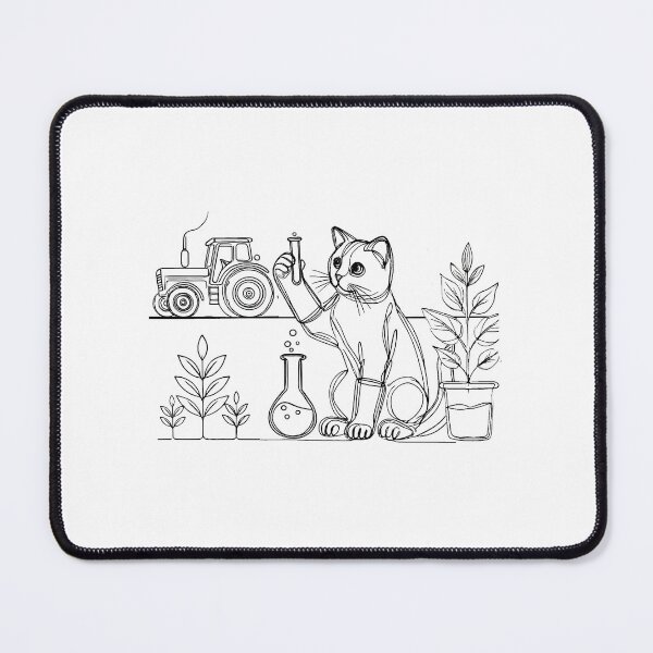 Item preview, Agronomist Cat – Agriculture and Plant Science Feline designed and sold by ChicClicker.