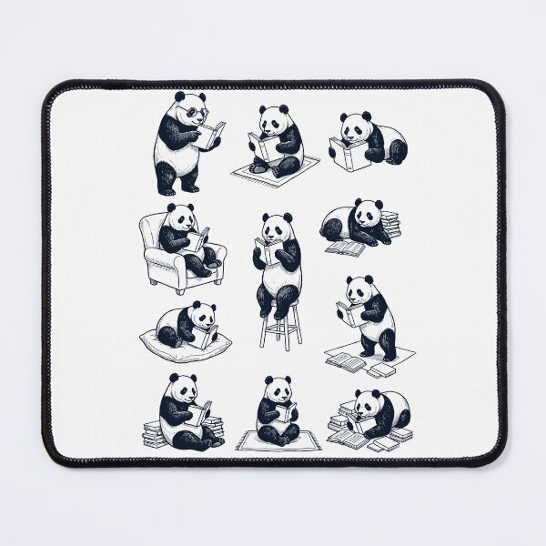 Item preview, Vintage Panda Book Reader Reading Animal Lover designed and sold by dian-rody-crest.