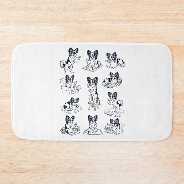 Item preview, Vintage Papillon Book Reader Reading Dog Lover designed and sold by dian-rody-crest.