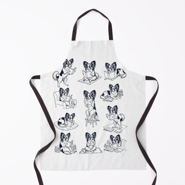 Item preview, Vintage Papillon Book Reader Reading Dog Lover designed and sold by dian-rody-crest.