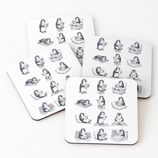 Item preview, Vintage Penguin Book Reader Reading Animal Lover designed and sold by dian-rody-crest.