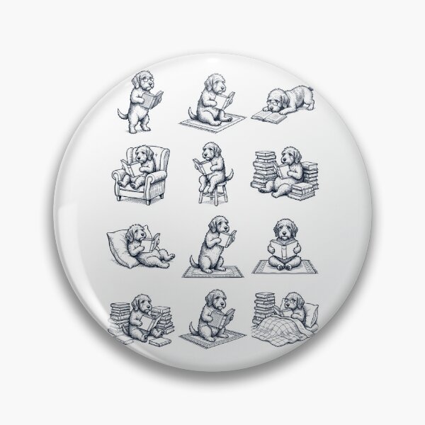 Item preview, Vintage Petit Basset Griffon Vendeen Book Reader Reading Dog Lover designed and sold by dian-rody-crest.