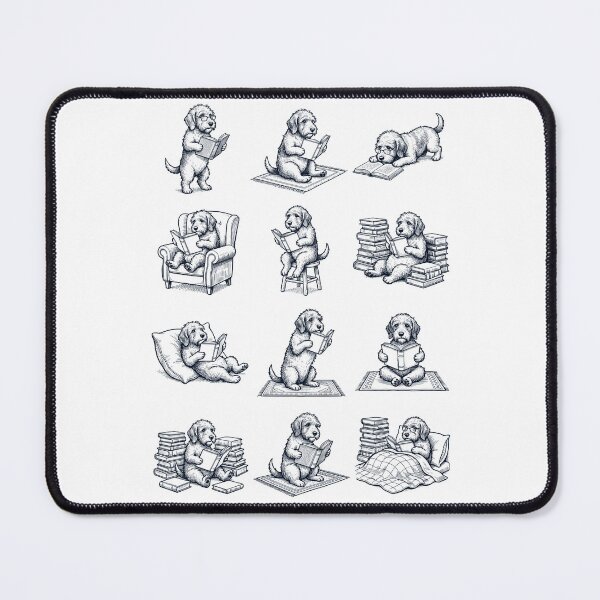 Item preview, Vintage Petit Basset Griffon Vendeen Book Reader Reading Dog Lover designed and sold by dian-rody-crest.