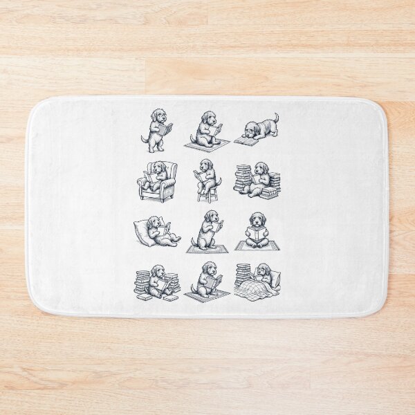 Item preview, Vintage Petit Basset Griffon Vendeen Book Reader Reading Dog Lover designed and sold by dian-rody-crest.