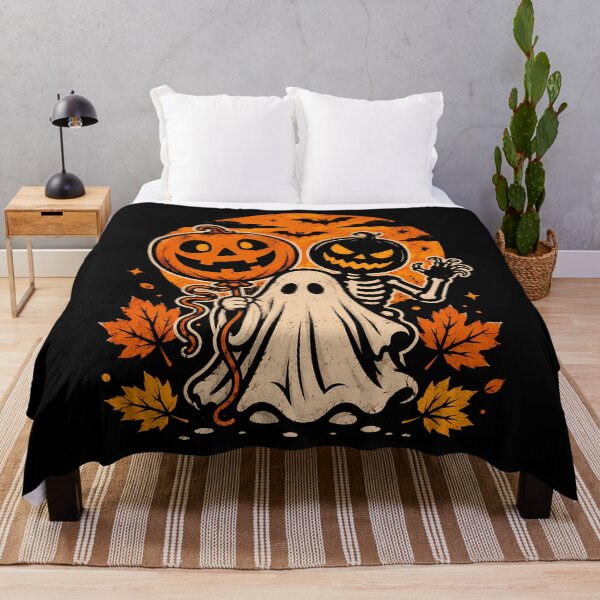 Item preview, Spooky Halloween Trio with Pumpkin and Ghost designed and sold by rafaeltto.