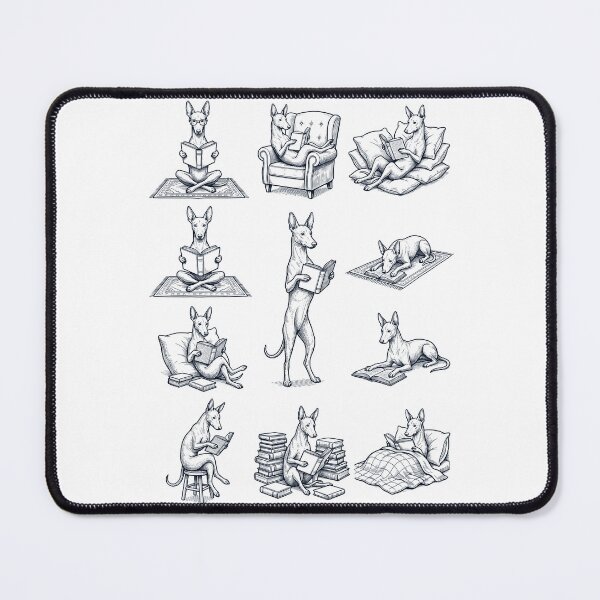 Item preview, Vintage Pharaoh Hound Book Reader Reading Dog Lover designed and sold by dian-rody-crest.