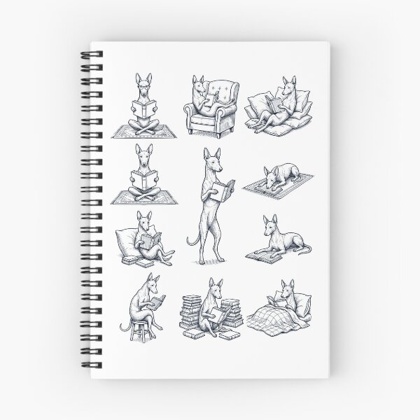 Item preview, Vintage Pharaoh Hound Book Reader Reading Dog Lover designed and sold by dian-rody-crest.