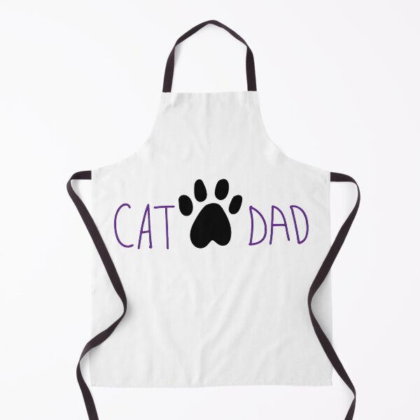 Item preview, Cat Dad Paw Print Graphic Purple Hand Drawn designed and sold by OlyvieArt.