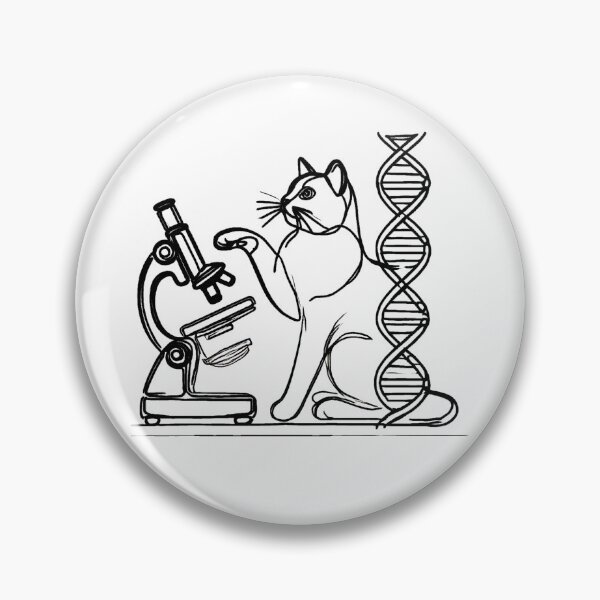 Item preview, Biologist Cat – Cute Science Feline Researcher designed and sold by ChicClicker.