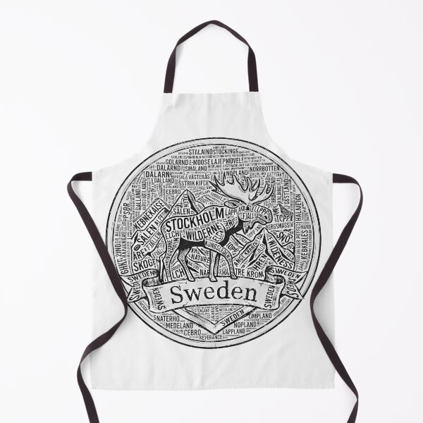 Item preview, Sweden Moose Typography designed and sold by JVFotoArt.