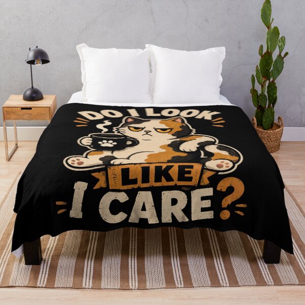 Item preview, Grumpy Cat with Coffee Do I Look Like I Care designed and sold by rafaeltto.