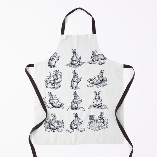 Item preview, Vintage Rabbit Book Reader Reading Animal Lover designed and sold by dian-rody-crest.