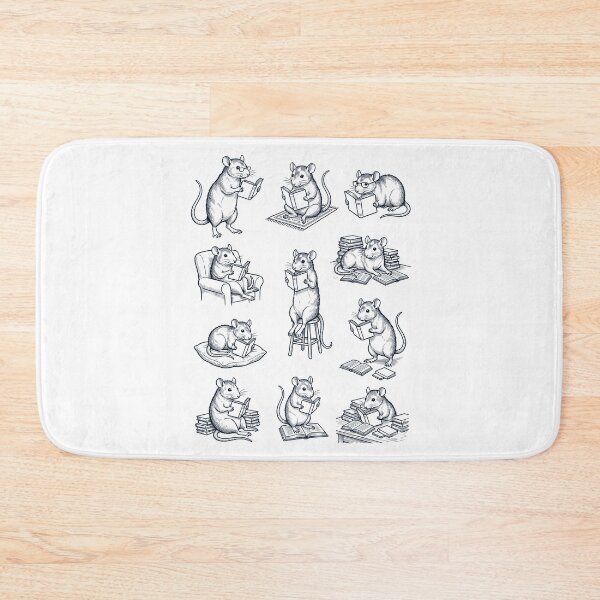 Item preview, Vintage Rat Book Reader Reading Animal Lover designed and sold by dian-rody-crest.