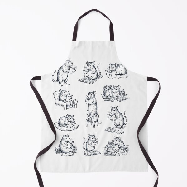 Item preview, Vintage Rat Book Reader Reading Animal Lover designed and sold by dian-rody-crest.