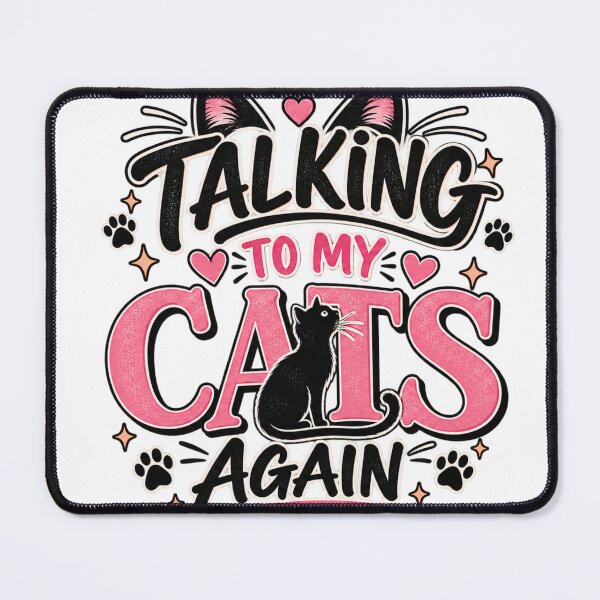 Item preview, Talking to My Cats Again Retro designed and sold by EasyTake.