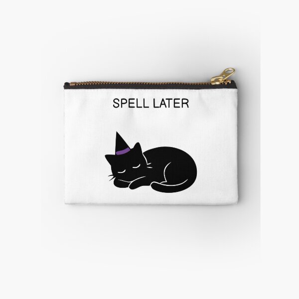 Item preview, Spell Later Funny Halloween Black Cat designed and sold by FUEGO & NOX.