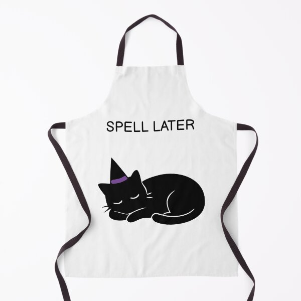 Item preview, Spell Later Funny Halloween Black Cat designed and sold by FUEGO & NOX.
