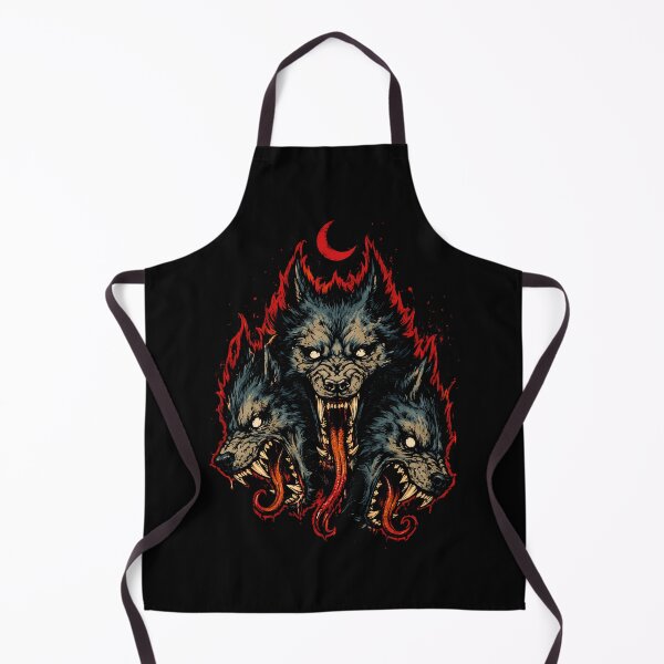 Item preview, Fierce three-headed wolf design for bold enthusiasts hallowee designed and sold by rafaeltto.