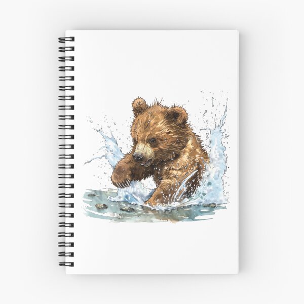 Item preview, Bear Cub | Cute Woodland Animal Watercolor Art designed and sold by Mandayartstudio.