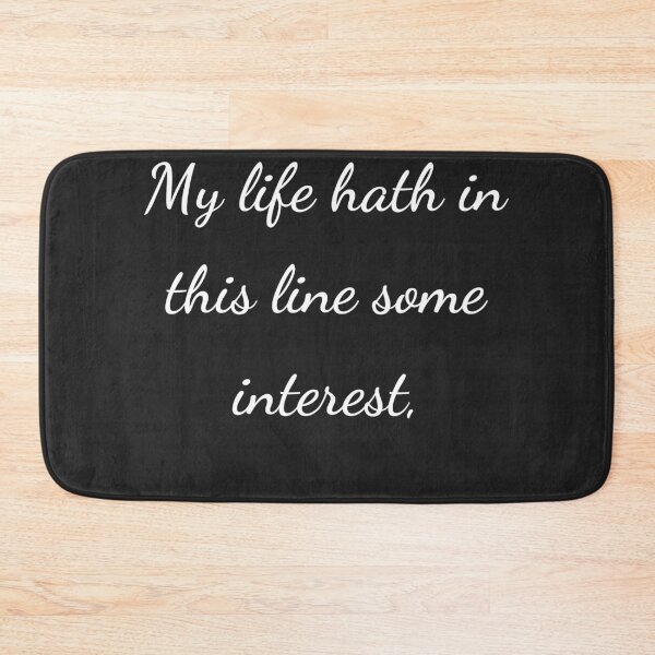 Item preview, “My life hath in this line some interest,” - handwriting white designed and sold by ariksworld.