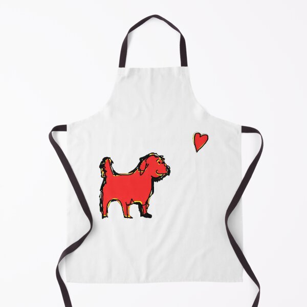 Item preview, Red Dog and Heart Love Art designed and sold by OlyvieArt.
