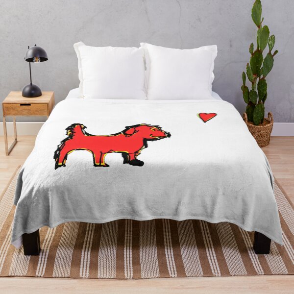 Item preview, Red Dog and Heart Love Art designed and sold by OlyvieArt.