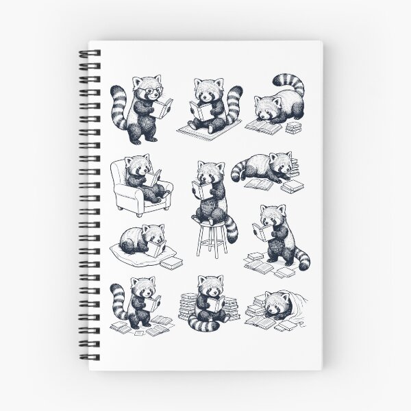 Item preview, Vintage Red Panda Book Reader Reading Animal Lover designed and sold by dian-rody-crest.