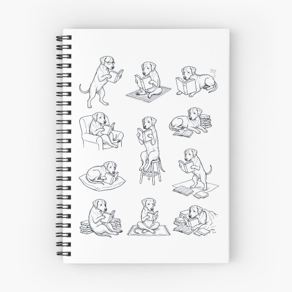 Item preview, Vintage Rhodesian Ridgeback Book Reader Reading Dog Lover designed and sold by dian-rody-crest.