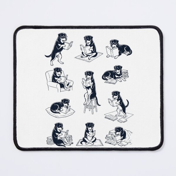 Item preview, Vintage Rottweiler Book Reader Reading Dog Lover designed and sold by dian-rody-crest.