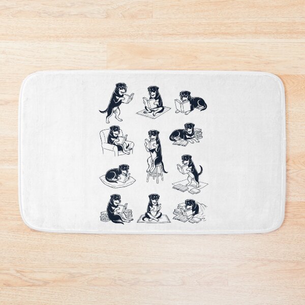 Item preview, Vintage Rottweiler Book Reader Reading Dog Lover designed and sold by dian-rody-crest.