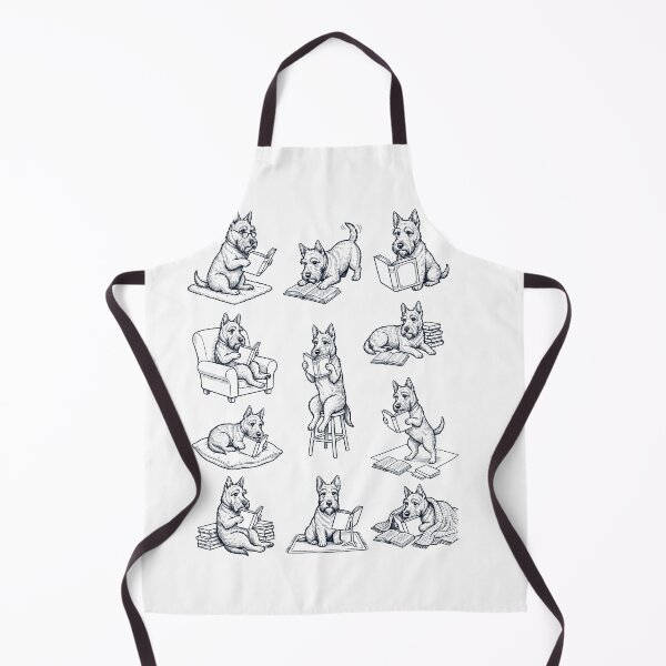 Artikelvorschau, Vintage Scottish Terrier Buchleser Lesender Hundeliebhaber entworfen und verkauft von dian-rody-crest.