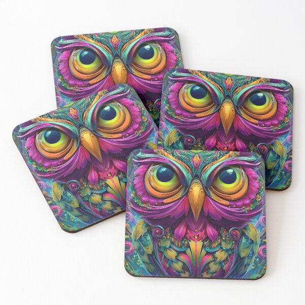 Item preview, Colorful Abstract Owl Design with Vibrant Details designed and sold by Artessie.