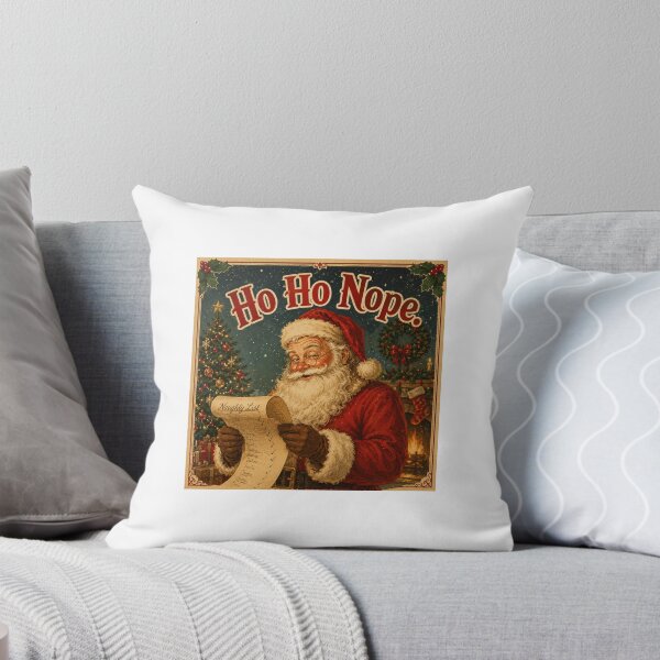 Item preview, Santa Claus Ho Ho Nope Funny Christmas Vintage Wall Art | Sarcastic Santa Christmas Decor | Retro Holiday Printable designed and sold by mayatA-rt.