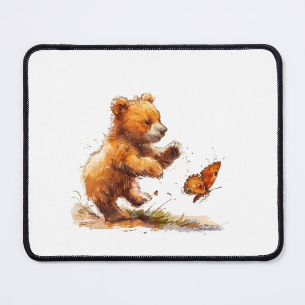 Item preview, Bear Cub | Cute Woodland Animal Watercolor Art designed and sold by Mandayartstudio.