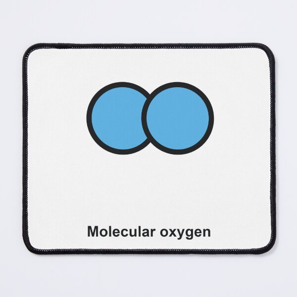 Item preview, O2 Molecular Oxygen Chemical Formula - Minimalist Science Molecule Art designed and sold by Molecularmerch.