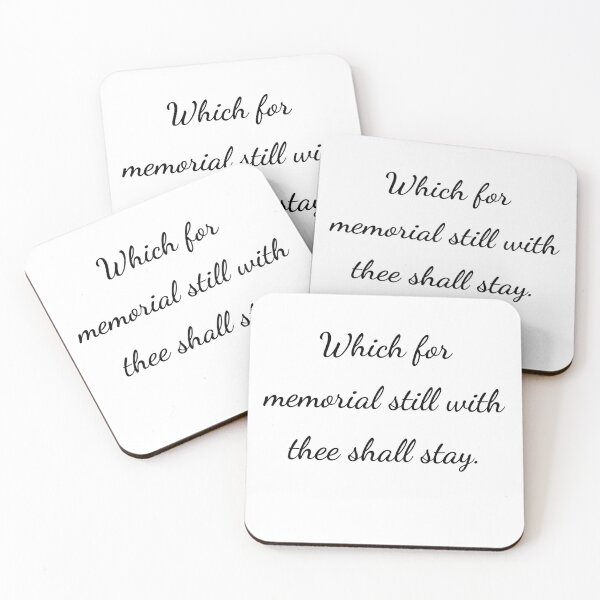 Item preview, “Which for memorial still with thee shall stay.” - handwriting black designed and sold by ariksworld.