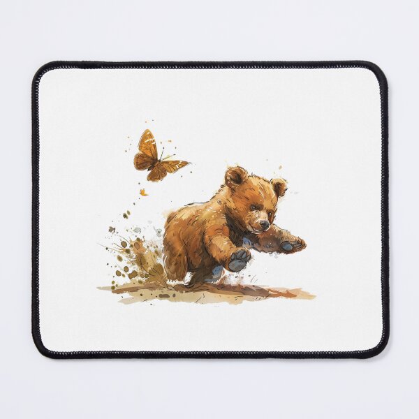 Item preview, Bear Cub | Cute Woodland Animal Watercolor Art designed and sold by Mandayartstudio.