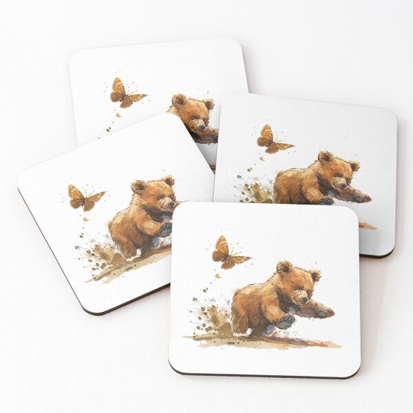 Item preview, Bear Cub | Cute Woodland Animal Watercolor Art designed and sold by Mandayartstudio.