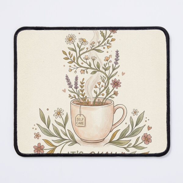 Item preview, Surviving Gently - Cozy Self Care Floral Aesthetic designed and sold by Noah-Gallery.