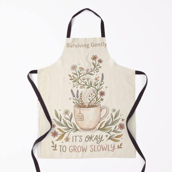 Item preview, Surviving Gently - Cozy Self Care Floral Aesthetic designed and sold by Noah-Gallery.