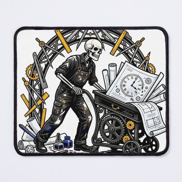 Item preview, Architecting Chaos From Scratch Skeleton Design designed and sold by Adom-Fashon.