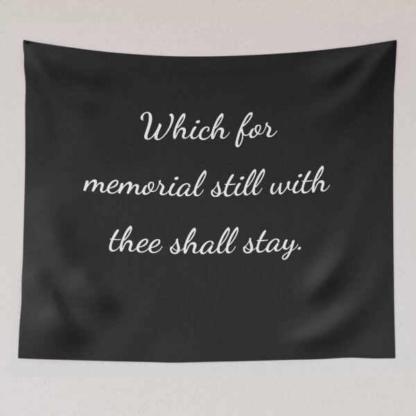 Item preview, “Which for memorial still with thee shall stay.” - handwriting white designed and sold by ariksworld.